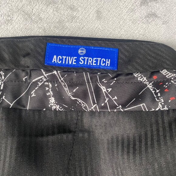 Nautica Men's Black Dress Pants Ceylon Size 42x30 Active Stretch Flat Front NWT - Picture 4 of 10